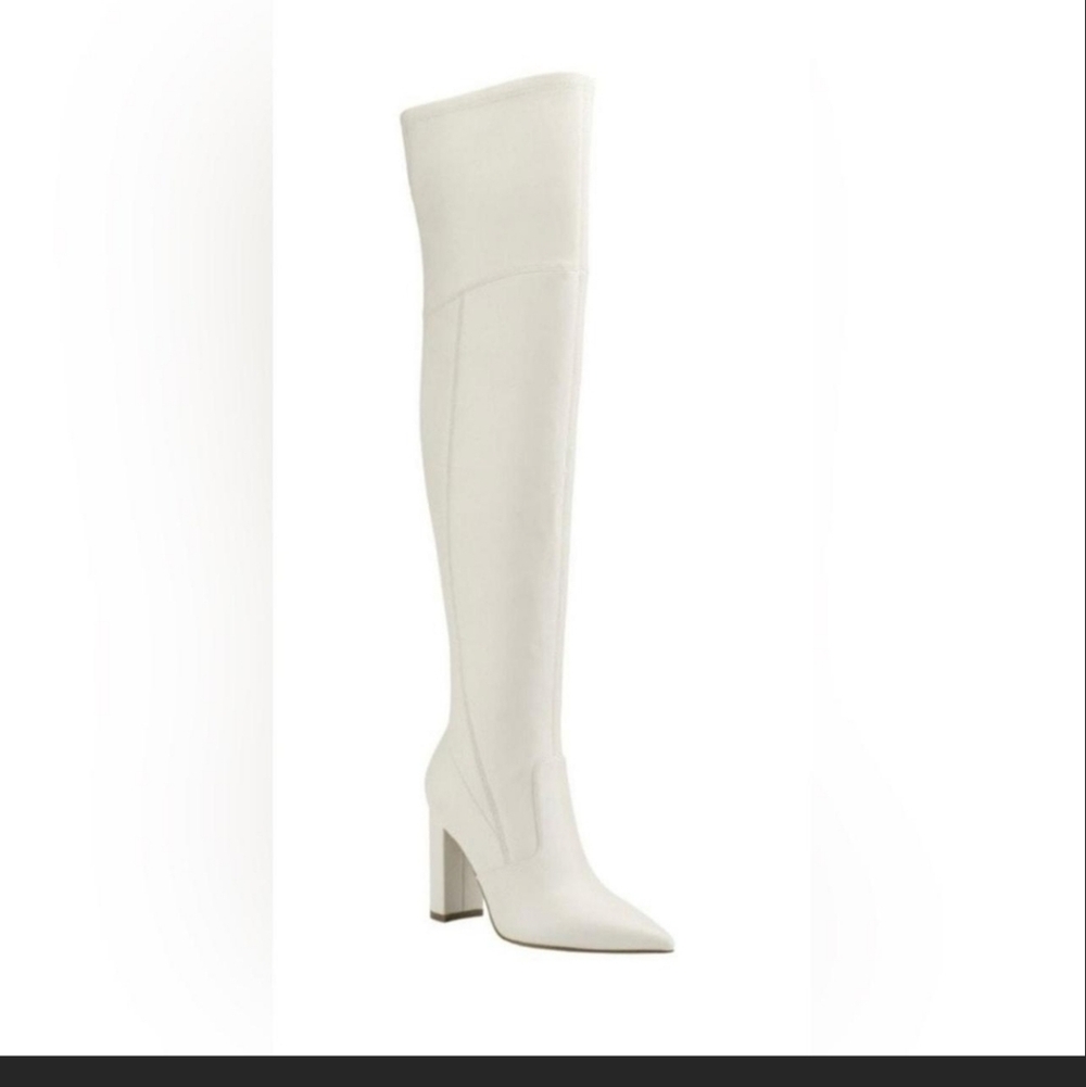 Marc Fisher Elegant Cream Over-the-Knee Boots - Picture 5 of 8